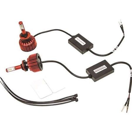 Aftermarket KM LED 880 Bulb Headlight Conversion Kit 2715-KM